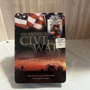 New The American Civil War 5 Disc Collectors Edition DVD Set Tin & Bonus Movie